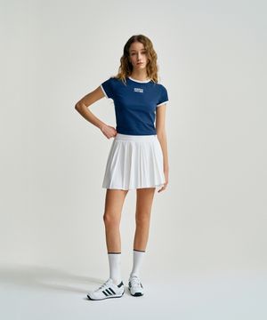 W 쿨매치 링거 반팔 티셔츠