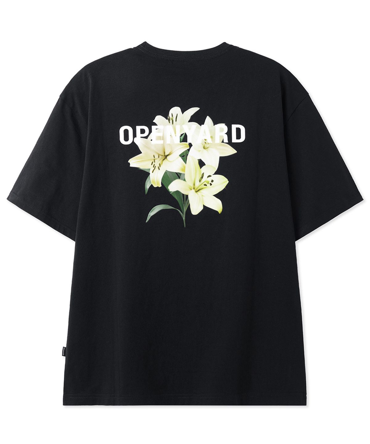 오픈야드(오와이)(OPENYARD(OY)) LILY LOGO TEE - BLACK