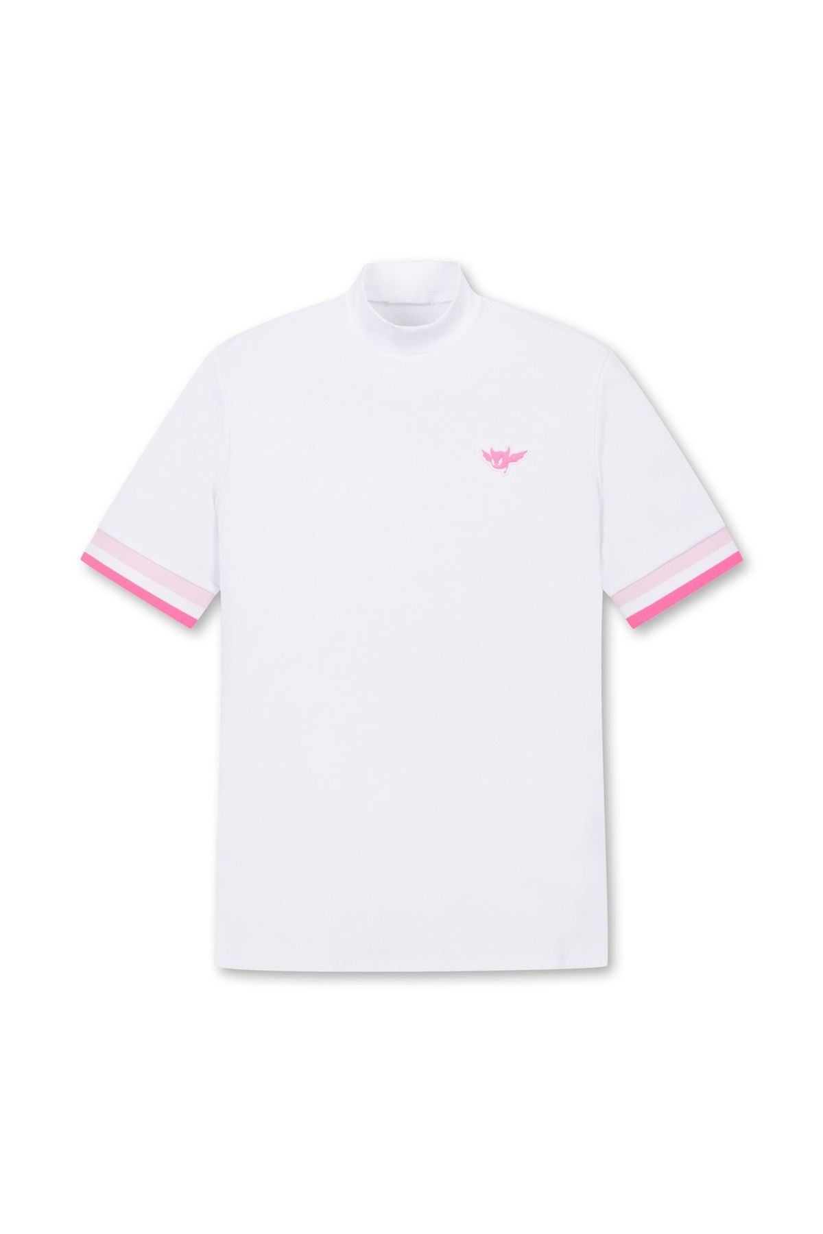 왁(WAAC) Athletic Women Stretch Rib Mock Top_WLTCM25406WHX