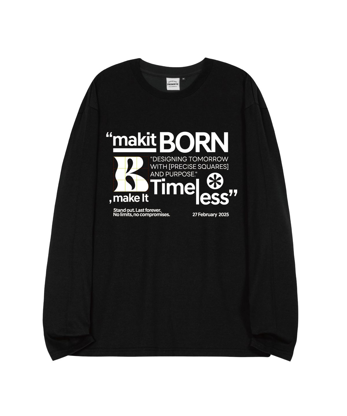 본챔스(BORN CHAMPS) [4 COLORS] B WAVE 오버핏 롱 슬리브 B25ST26
