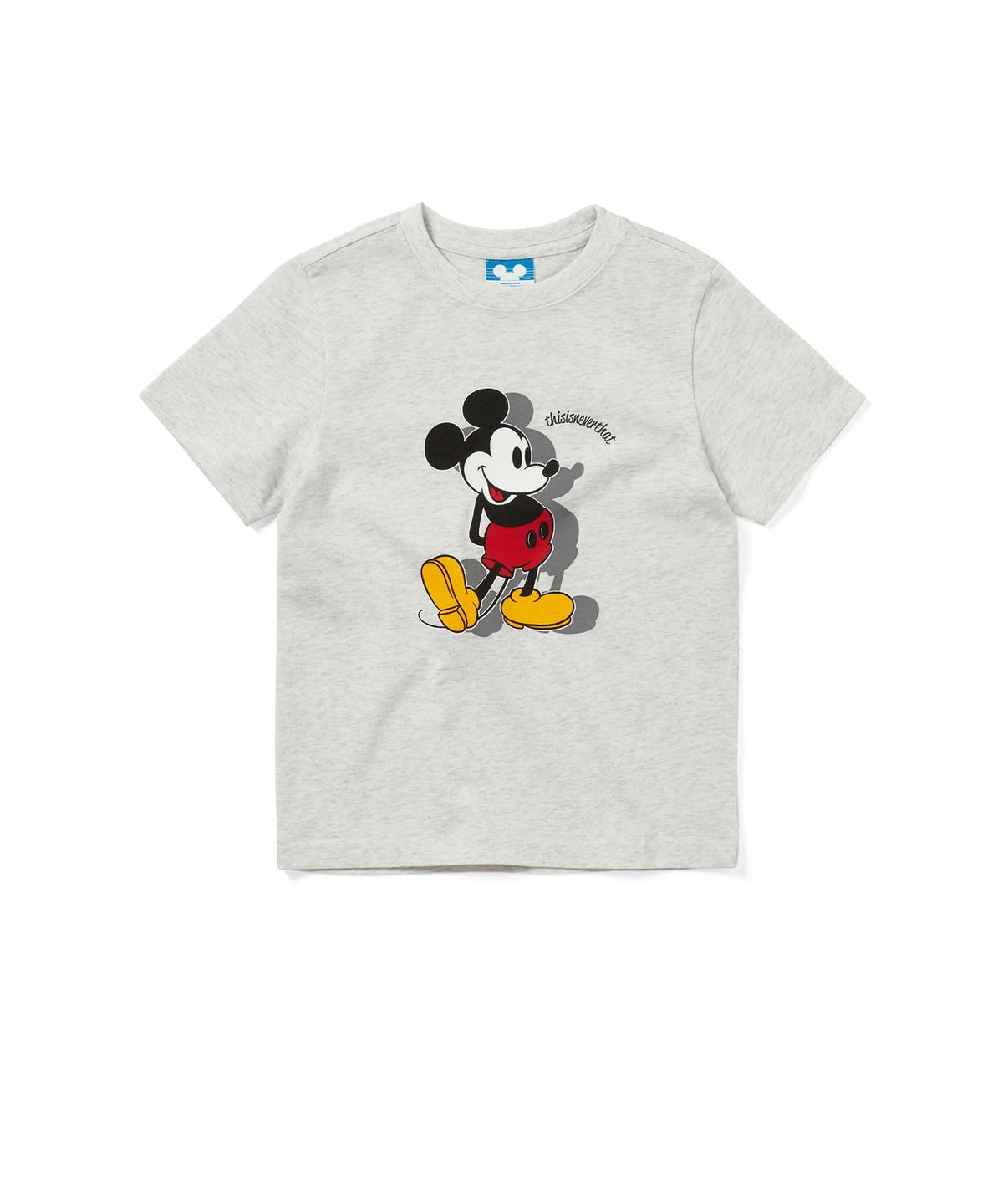 디스이즈네버댓(THISISNEVERTHAT) (SS25) TNT_Mickey_Kids Tee Light Heather Grey
