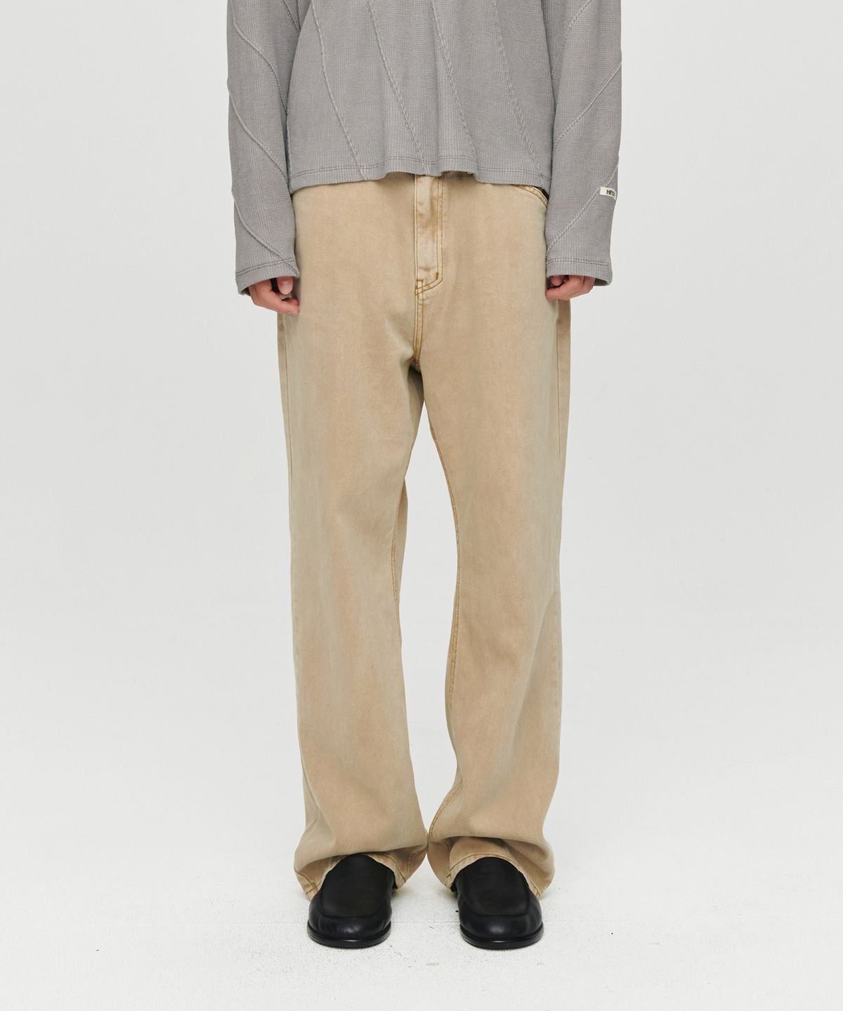 호이테(HEUTE) HET BEN WIDE DENIM (BEIGE)
