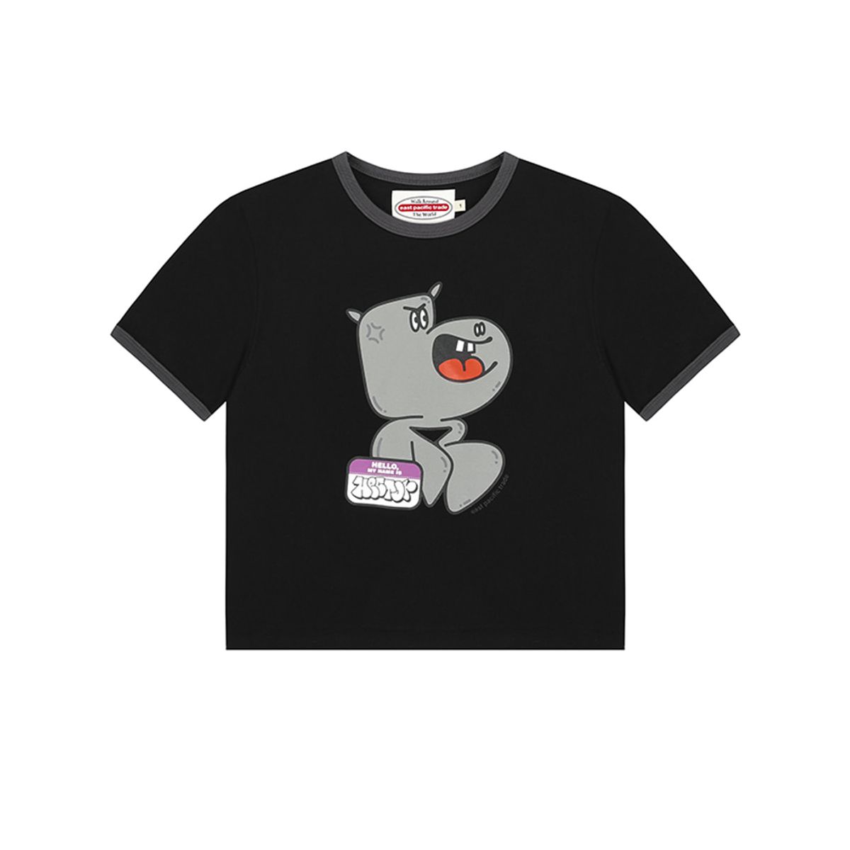 이피티(EPT) WM NIBBLE FRIENDS RINGER TEE (BLACK)