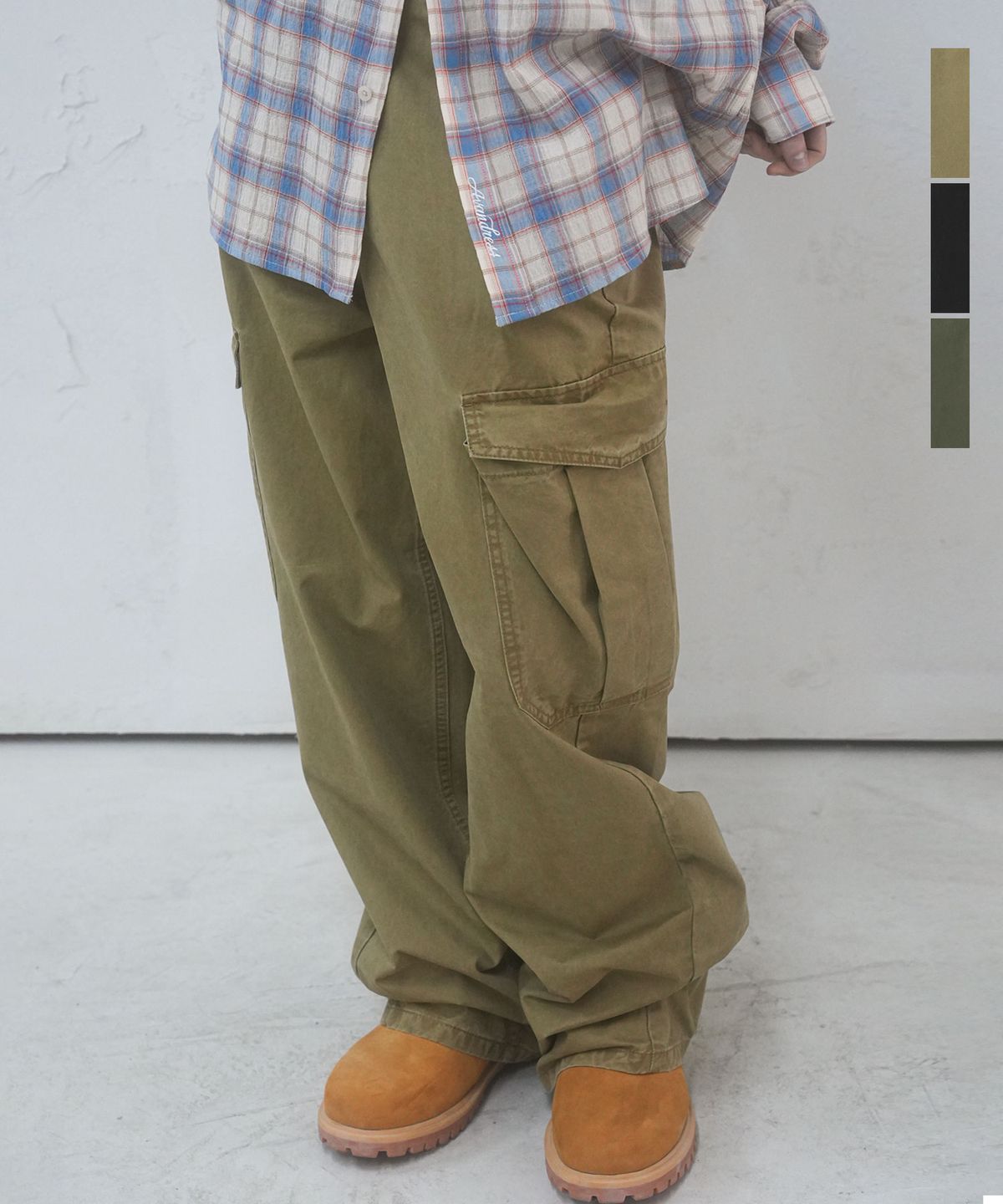 어반드레스(AVANDRESS) Sulpa Dyeing Cargo Pants - 3COL