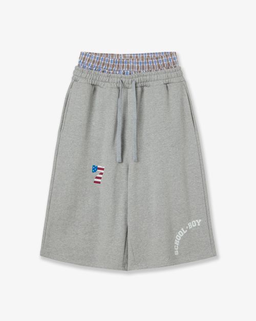 에이이에이이(AEAE) TRUNK LAYERED SWEATSHORTS [NAVY] - 사이즈