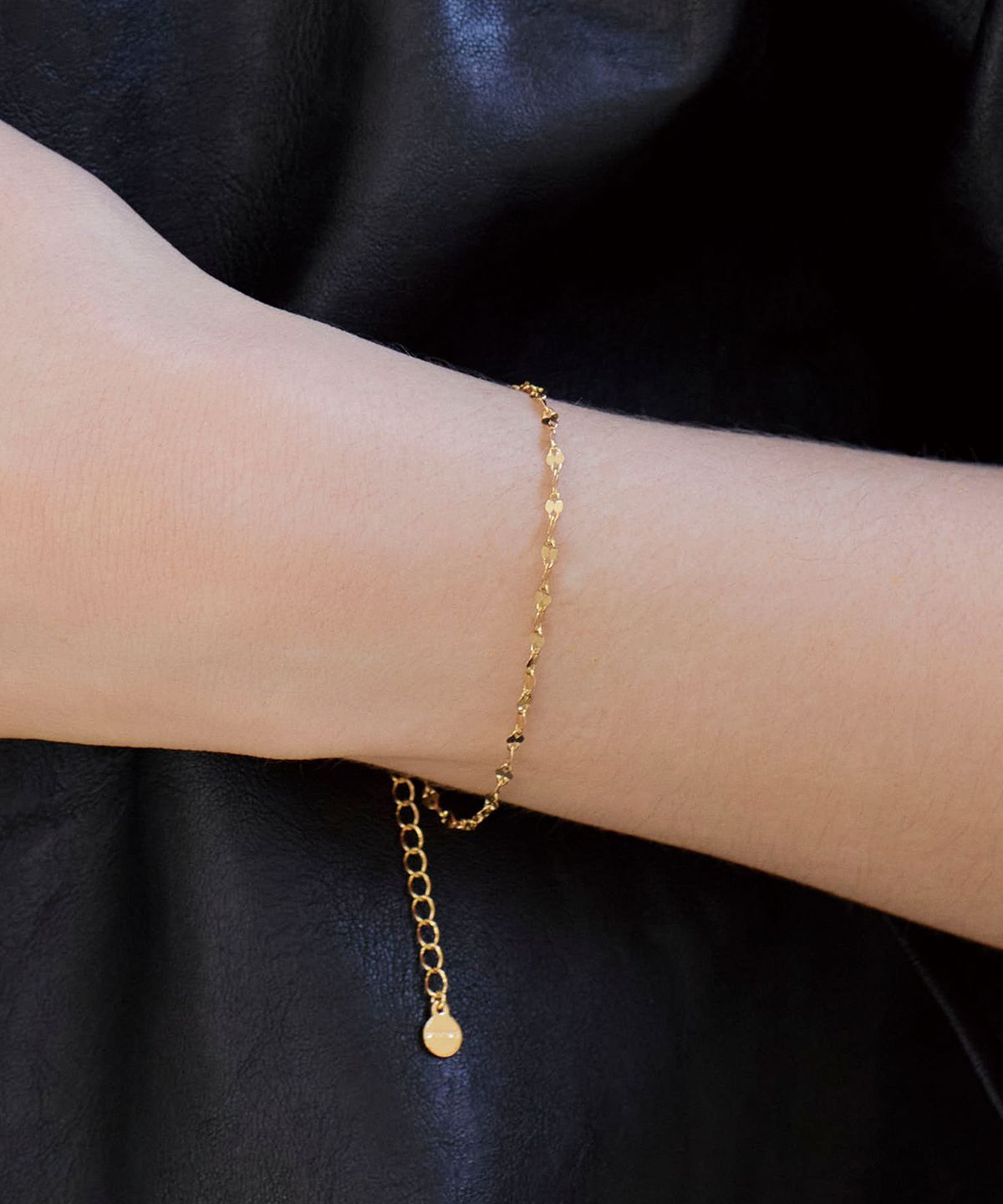 디모멘트(DMOMENT) (실버925_14k Gold plated) luna 은 커팅 팔찌
