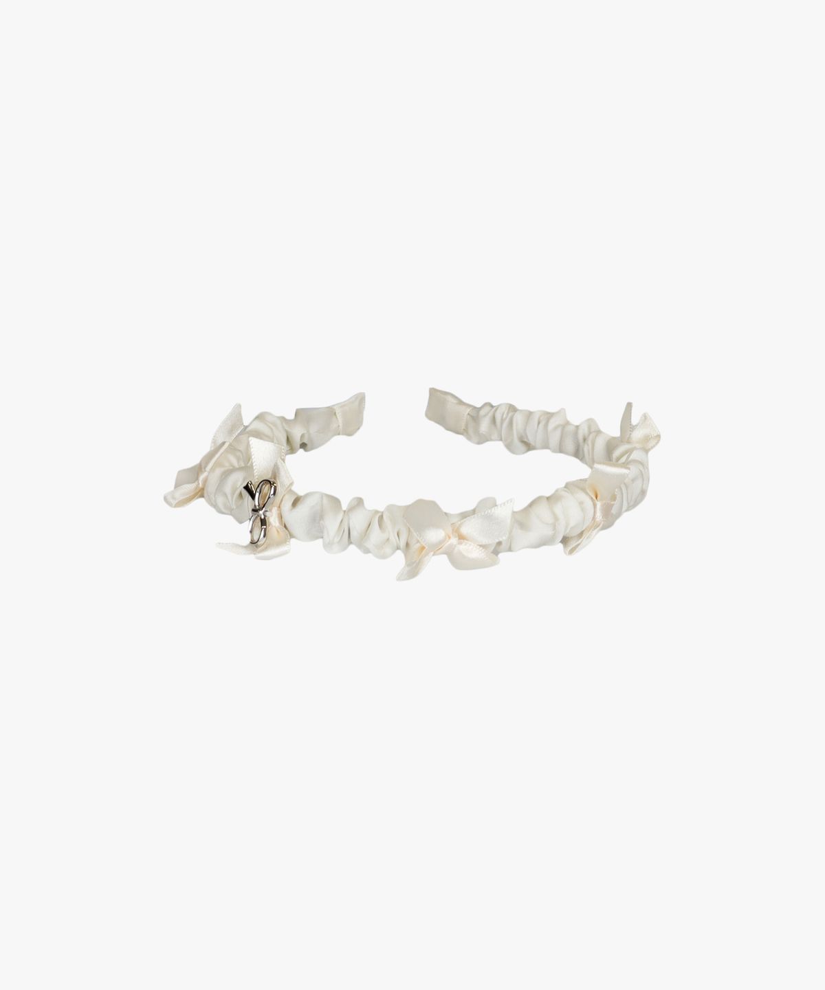 핑크파인애플(PINK PINEAPPLE) WRINKLE RIBBON HAIRBAND_IVORY