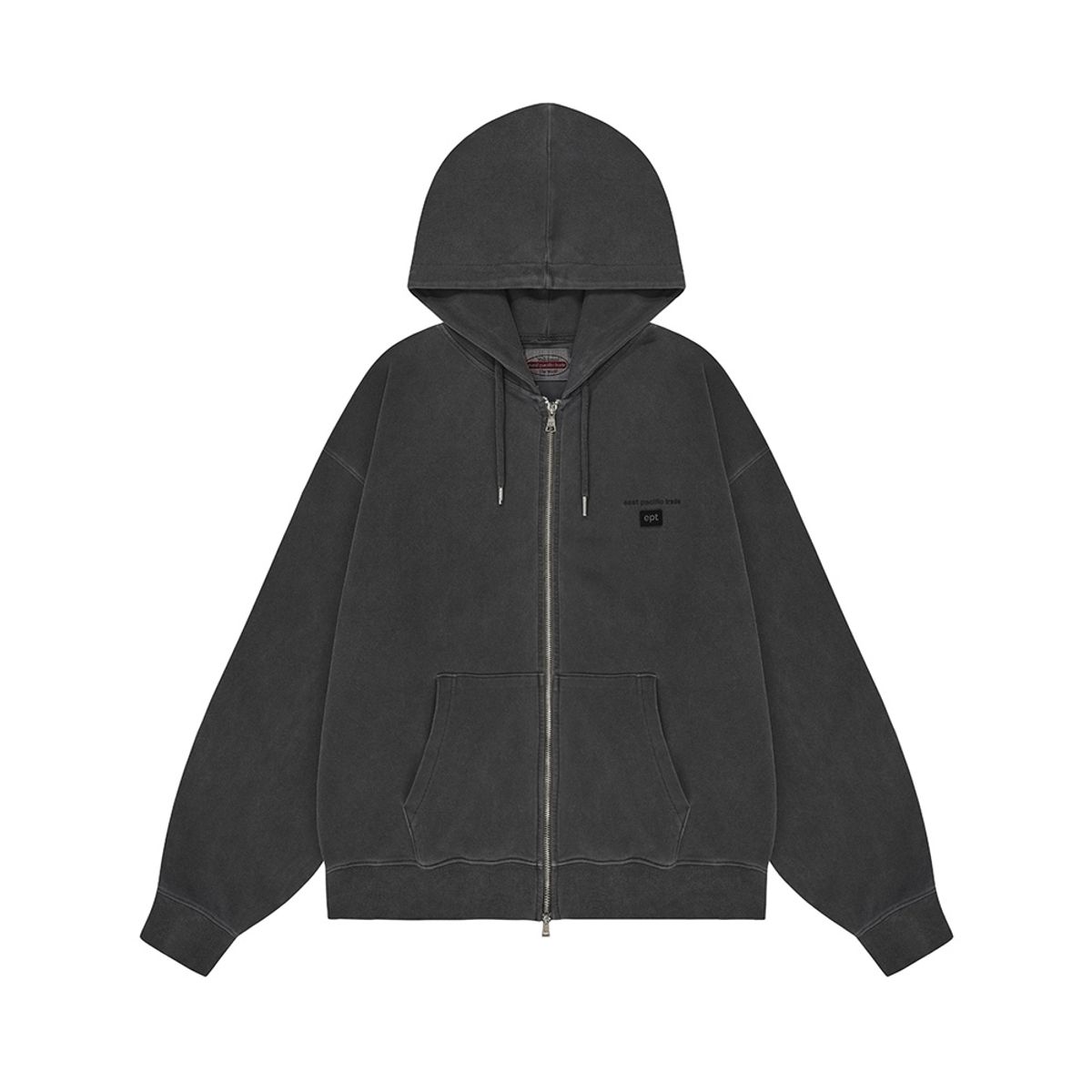 이피티(EPT) SEL PIGMENT DYED HOOD ZIP UP (CHARCOAL)