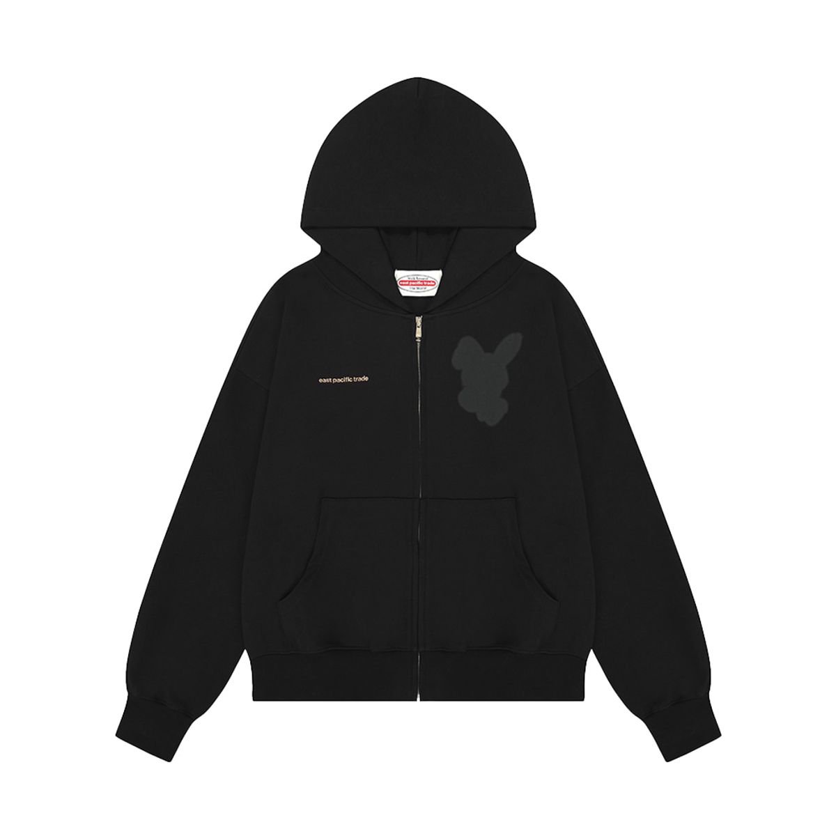 이피티(EPT) WM SEL GHOST NIBBLE HOOD ZIPUP (BLACK)