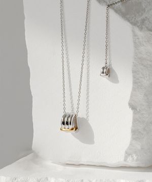 LD 트라이엄프 실버 콤비 목걸이 LLNS25226S