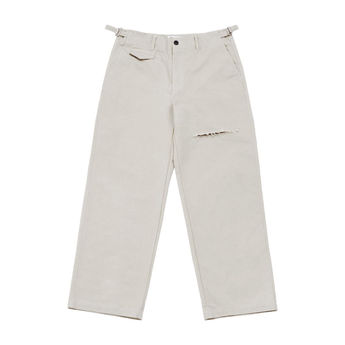 노쿨러스(NOSCOULEURS) SLASH CHINO PANTS CREAM