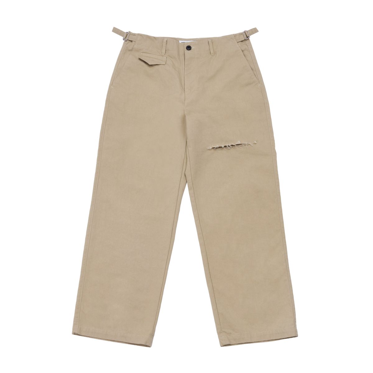 노쿨러스(NOSCOULEURS) SLASH CHINO PANTS BEIGE