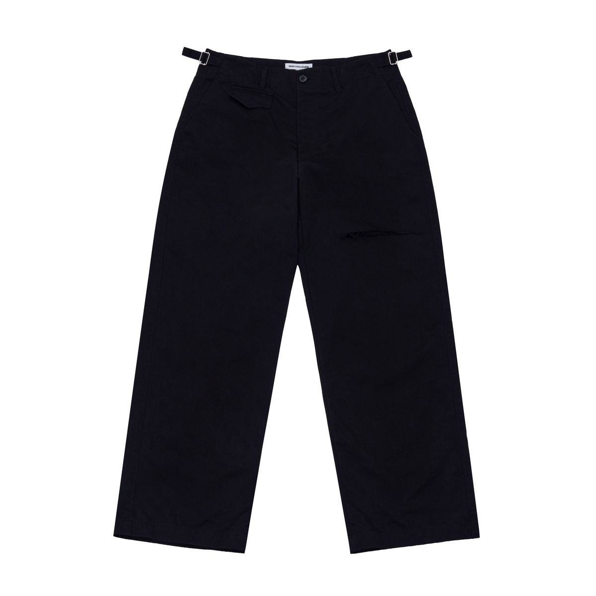 노쿨러스(NOSCOULEURS) SLASH CHINO PANTS BLACK