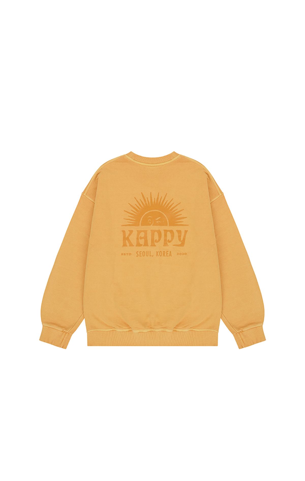 캐피디자인(KAPPY DESIGN) 써니윙크 피그먼트 스웨트셔츠 (옐로우)