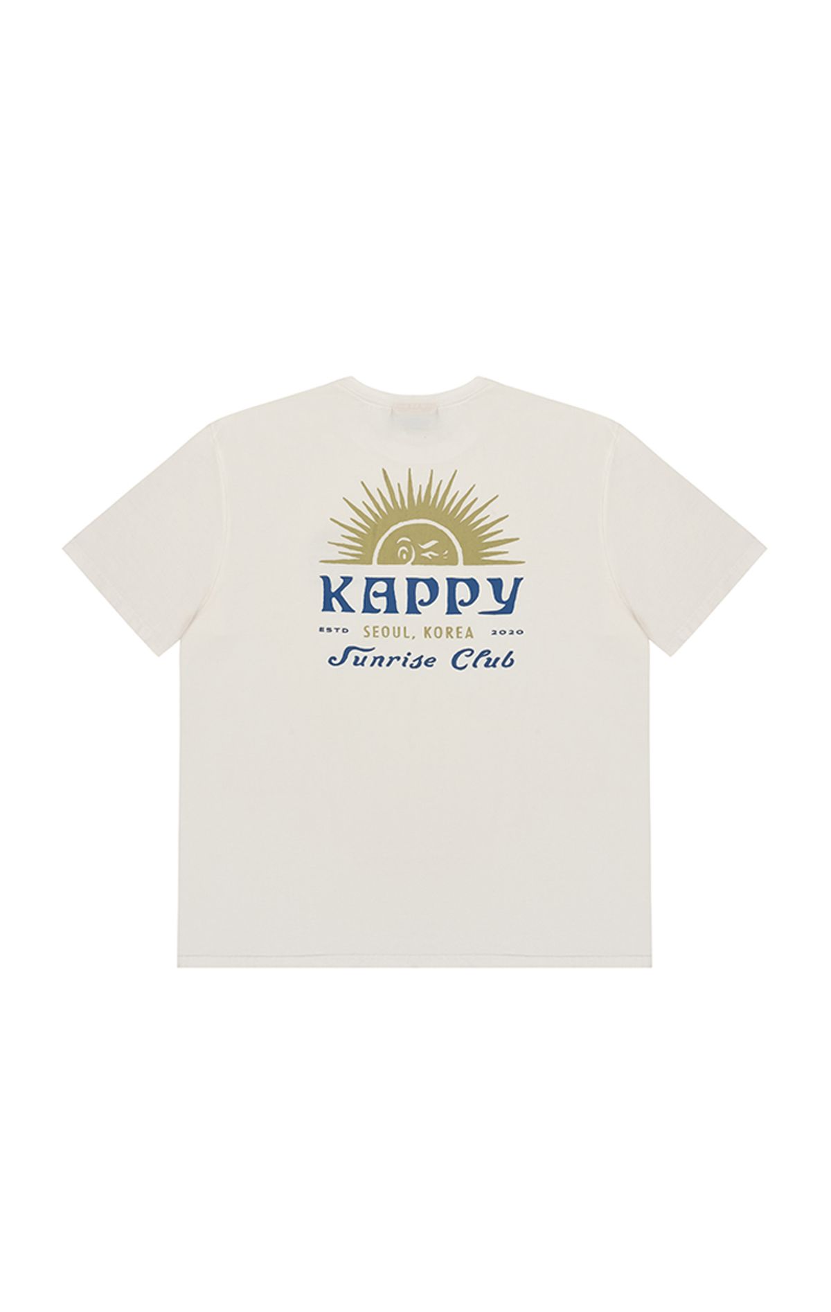 캐피디자인(KAPPY DESIGN) 써니윙크 하프 티셔츠 (화이트)