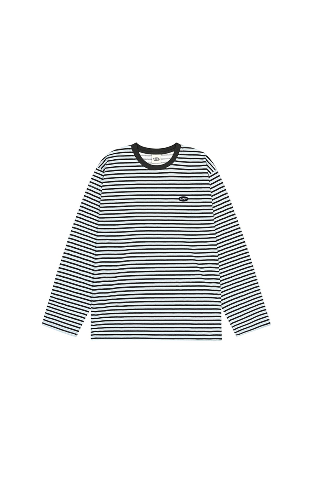 캐피디자인(KAPPY DESIGN) 인디고 스트라이프 롱 슬리브 (라이트 블루)