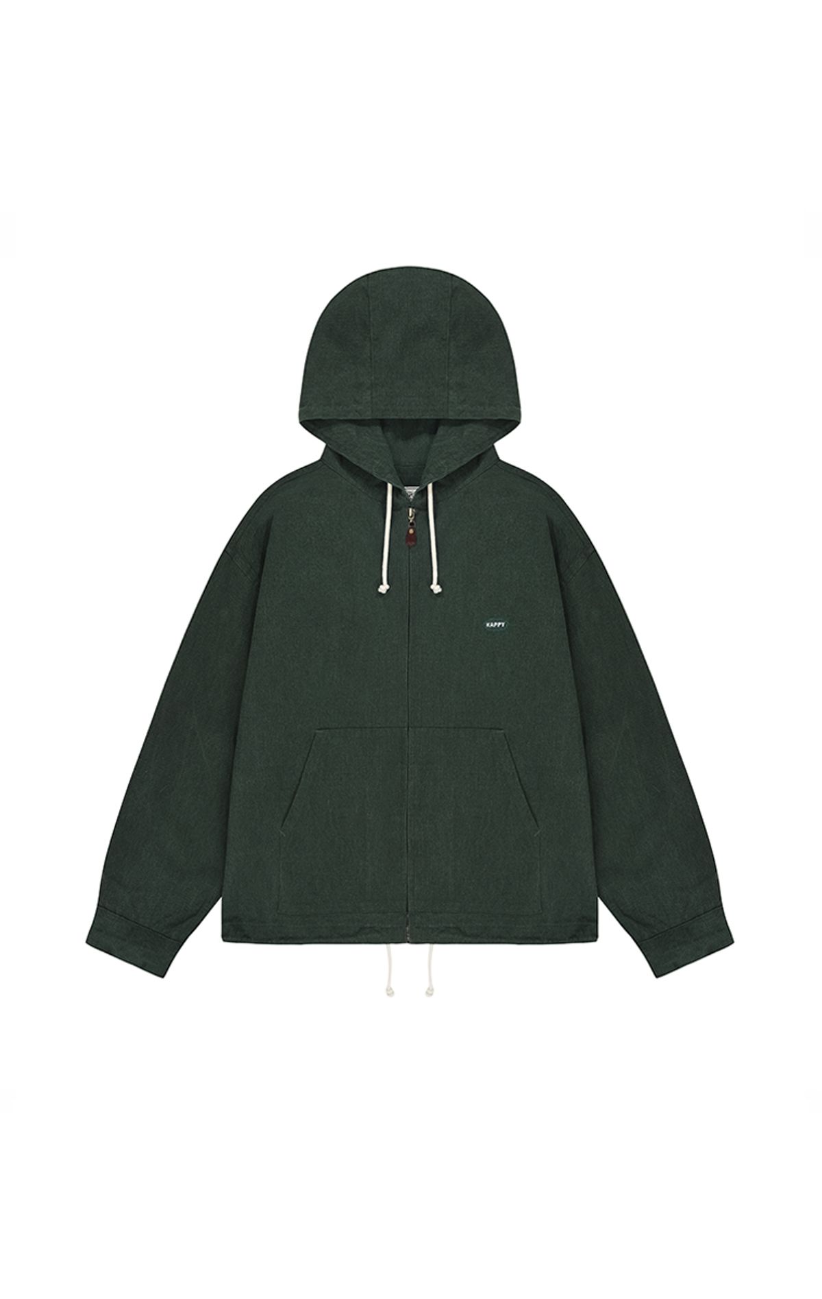 캐피디자인(KAPPY DESIGN) 카치온 코튼 후디 자켓 (그린)