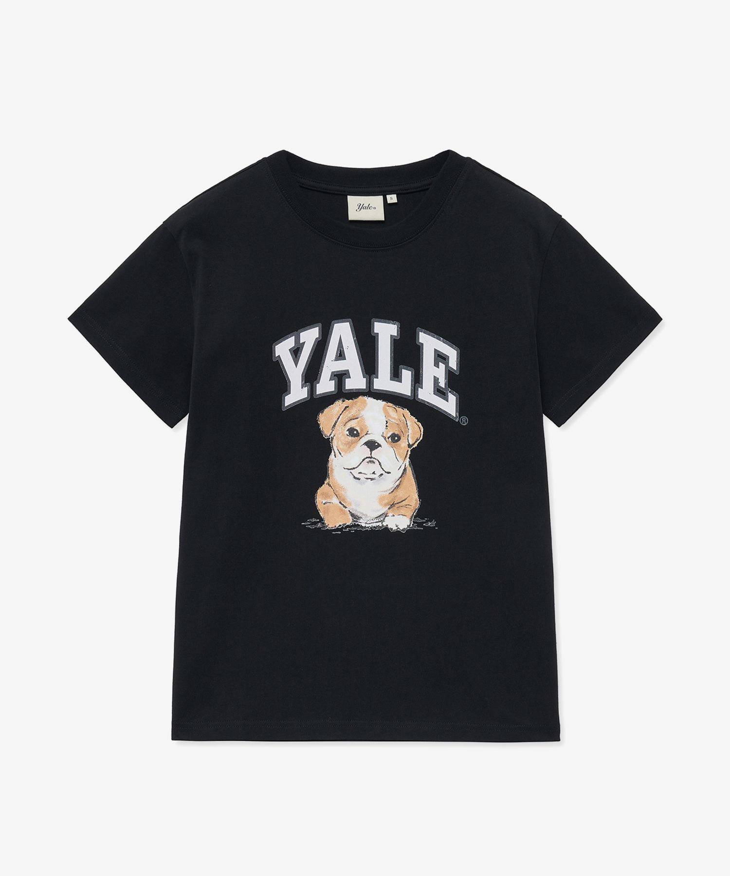 ☆YALE☆ Women's Vintage Dan Short Sleeve T-Shirt Black YFM1 MUSINSA | YALE Women's Vintage Dan Short Sleeve T-Shirt_Black