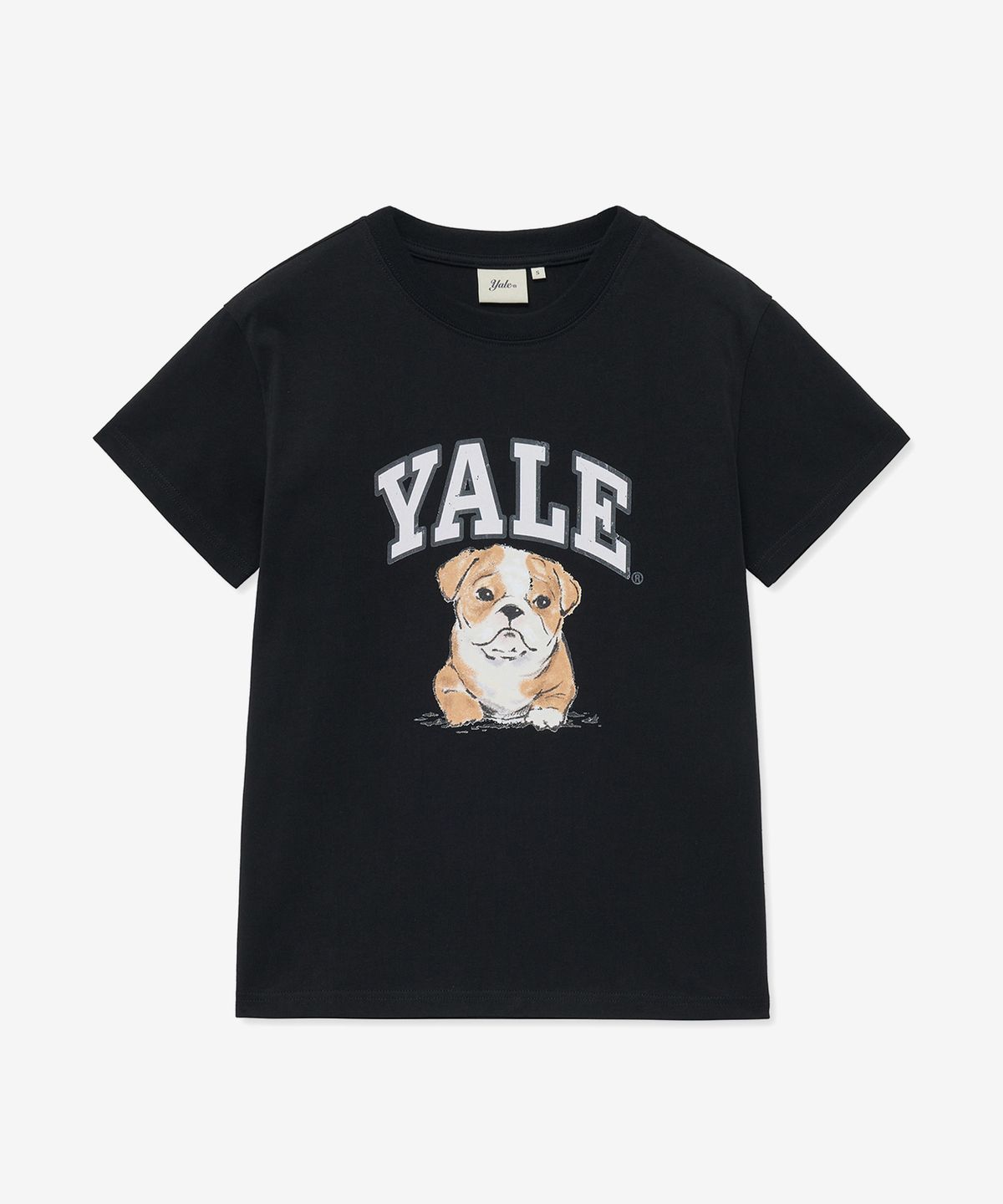 예일(YALE) 우먼즈 빈티지 댄 반팔티셔츠_블랙
