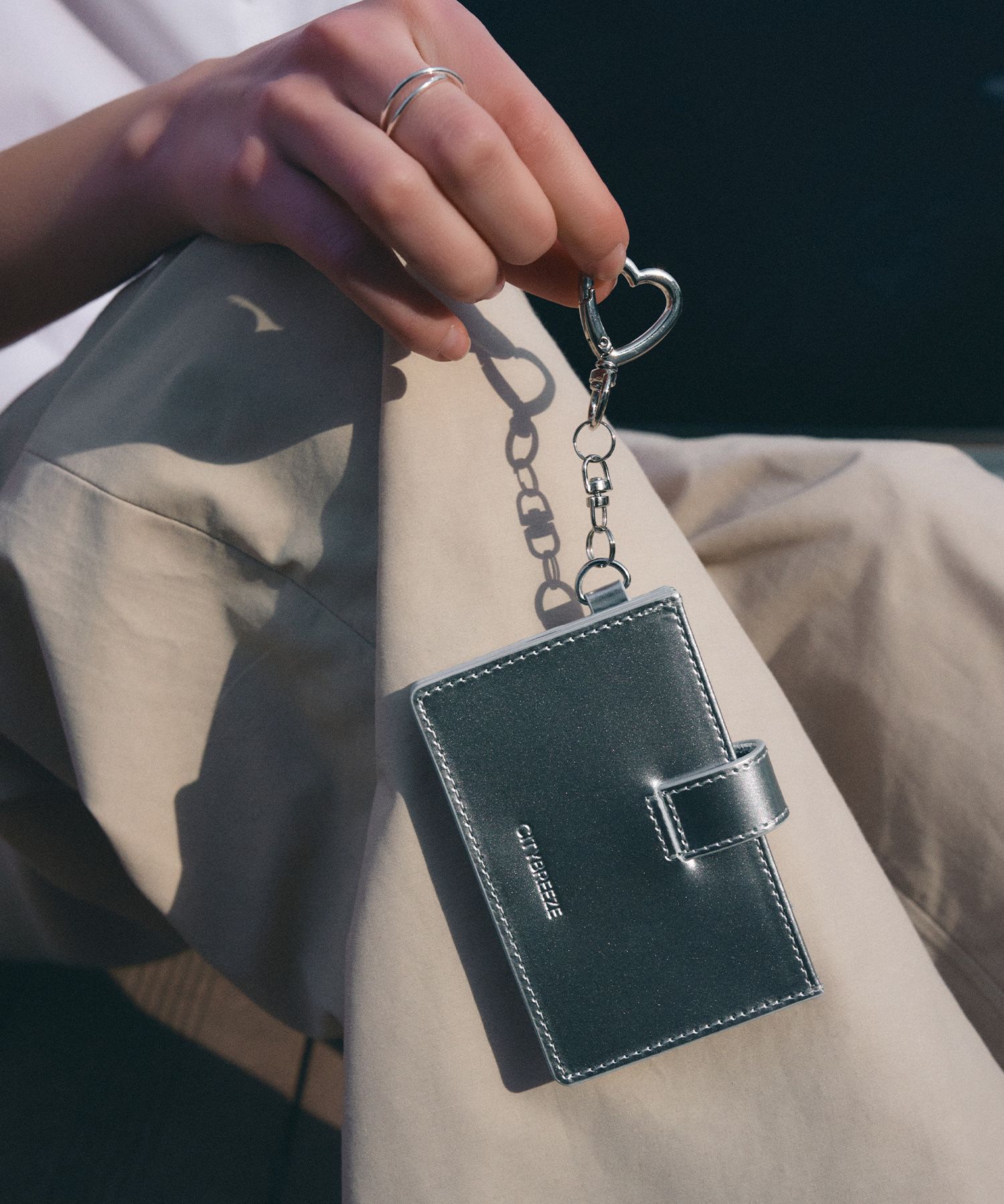 カードケース・名刺入れ Citybreeze City Button Keyring Card Wallet RM5B0079 MUSINSA | CITYBREEZE WOMAN City Button Keyring Card Wallet_BLACK