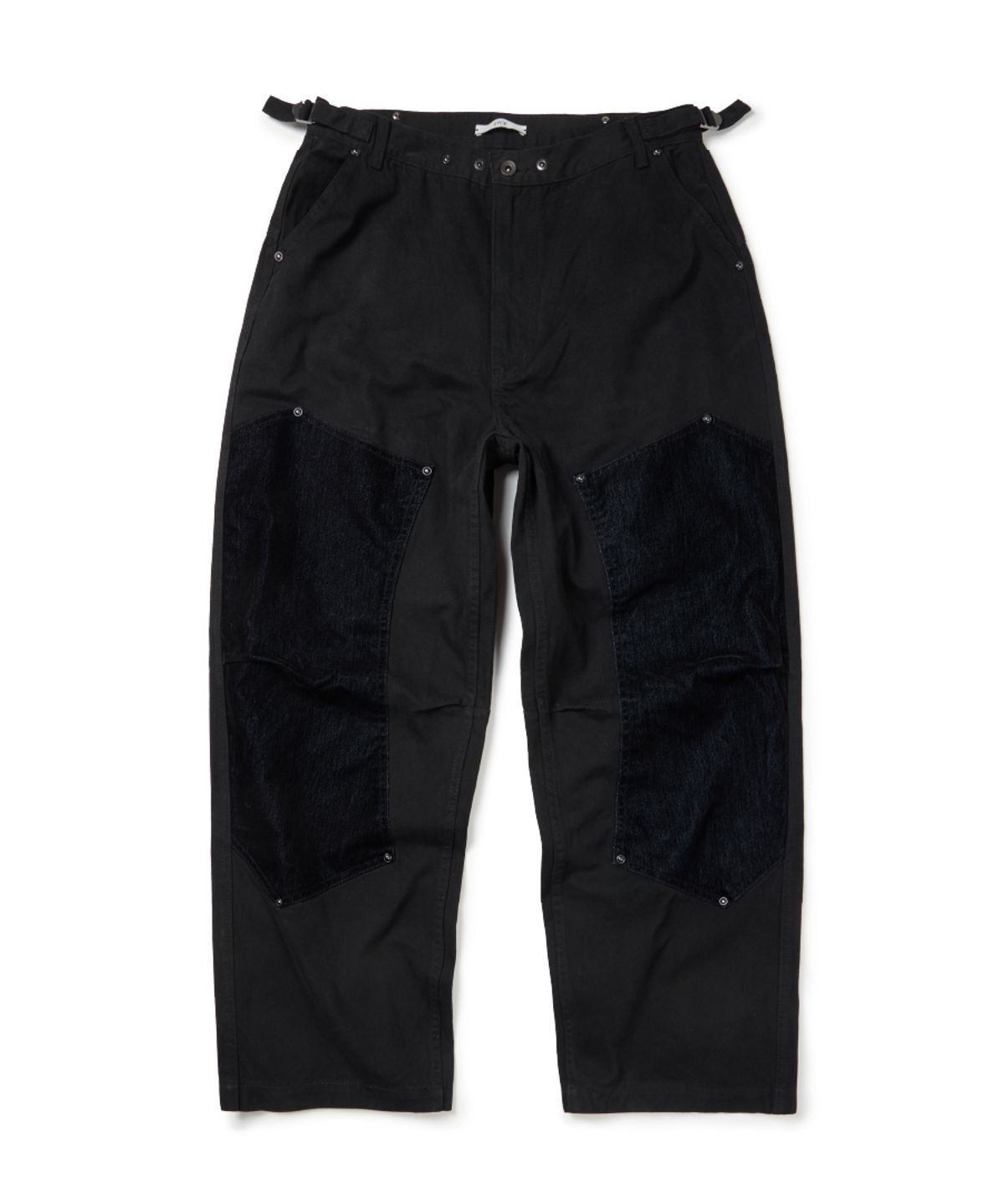이티씨이(ETCE) VELVET DOUBLE KNEE PANTS 2.0 (BLACK)