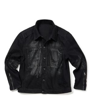 KENDRICK TRUCKER JACKET (COATED BLACK)