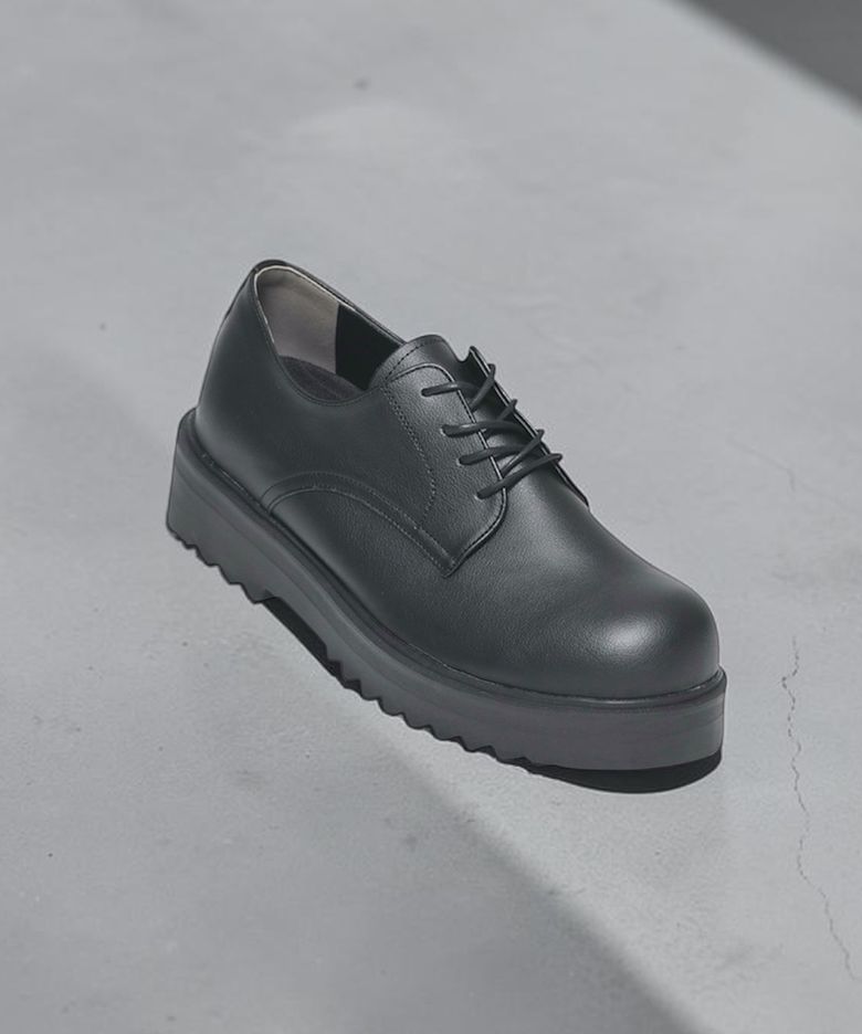 6.5cm 와이드 더비슈즈 볼륨 무광 구두 SFT-207