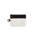 Zip Card Pouch Ivory Grid