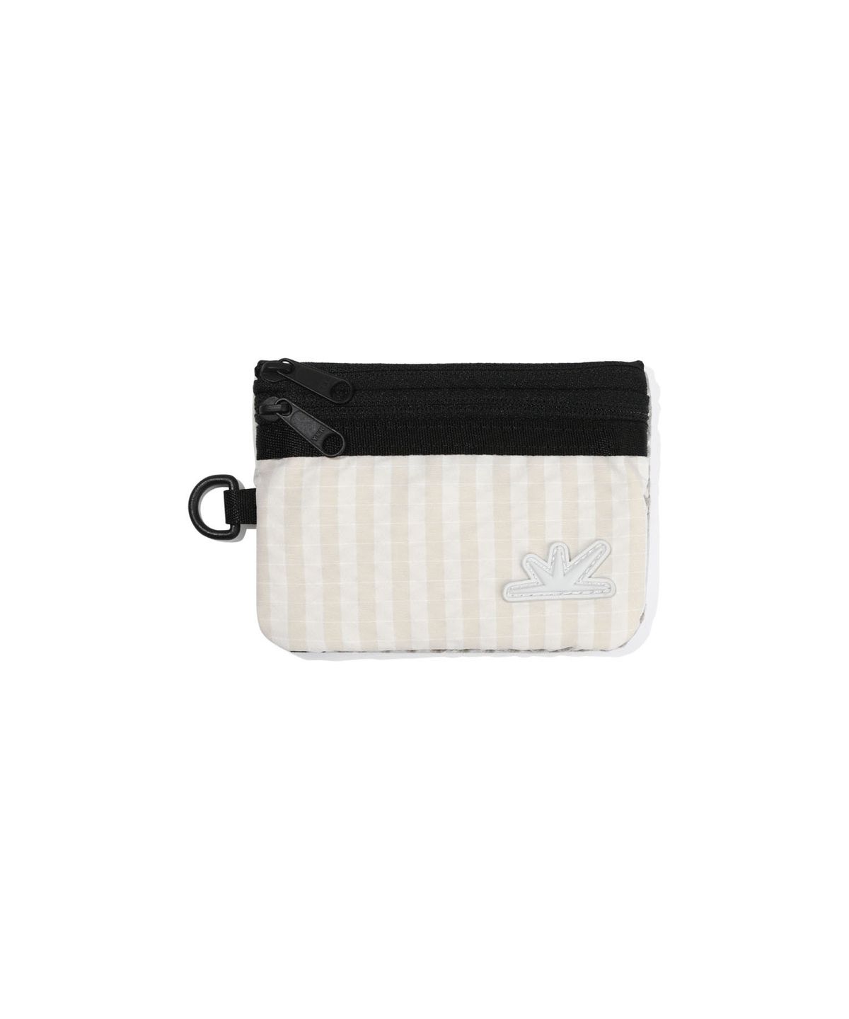 썬러브투어(SUNLOVETOUR) Zip Card Pouch Ivory Grid