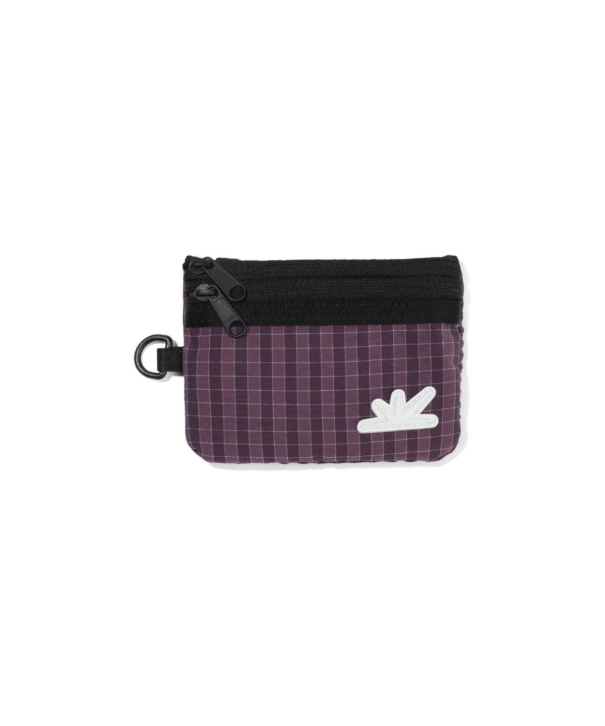 썬러브투어(SUNLOVETOUR) Zip Card Pouch Purple Grid