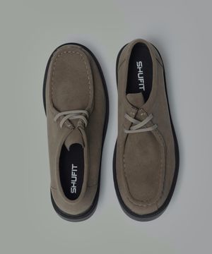 스웨이드 왈라비 모카신 브라운 더비슈즈 SFT-107