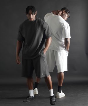 [SET] 에센셜 오버핏 숏 슬리브  + 에센셜 오버핏 버뮤다 쇼츠