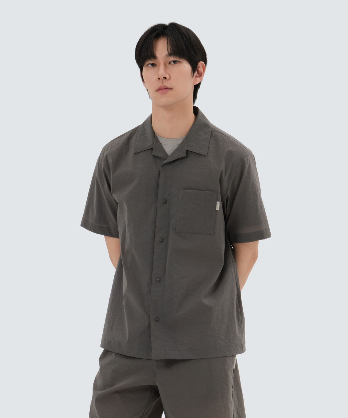 스노우피크 어패럴(SNOWPEAK APPAREL) 미닛 반팔 셔츠 (S25MMFSH74) Dark Khaki