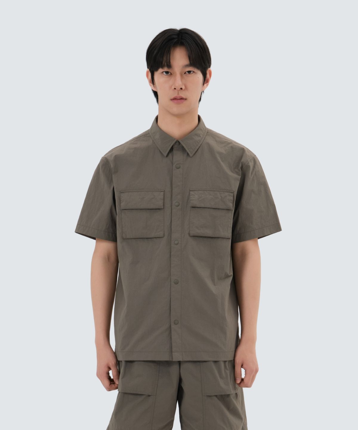 스노우피크 어패럴(SNOWPEAK APPAREL) 타슬란 투포켓 반팔 셔츠 (S25MMLSH50) Khaki