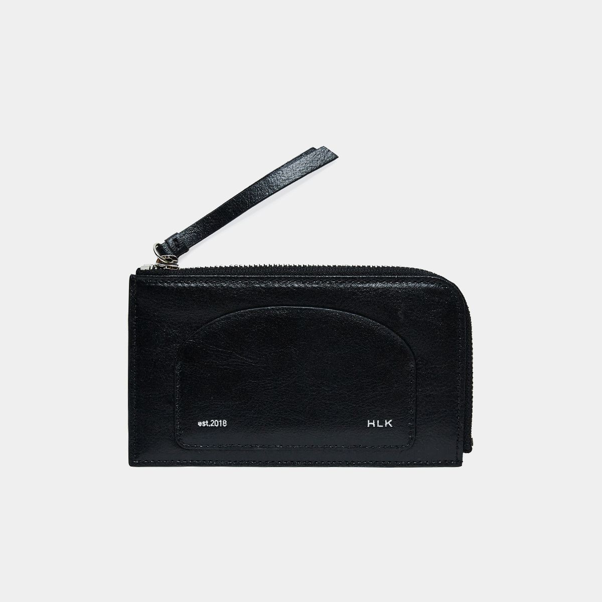 할리케이(HARLIEK) 반달 지퍼 카드지갑 / Bandal Zipper Card Wallet [블랙]