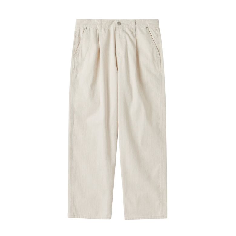 SUMMER WASHED DENIM TROUSERS - CREAM (P252MDP430)