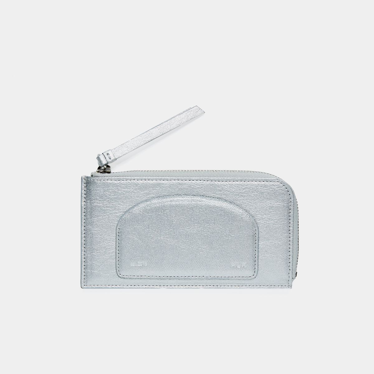 할리케이(HARLIEK) 반달 지퍼 카드지갑 / Bandal Zipper Card Wallet [Silver]