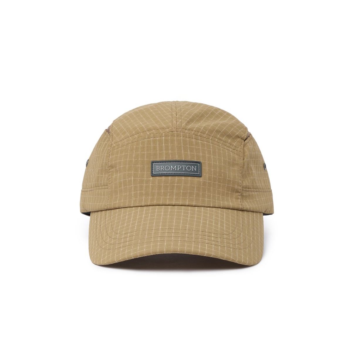 브롬톤 런던(BROMPTON LONDON) SLUB CHECK CAMP CAP - D/BEIGE (P255AHA103)