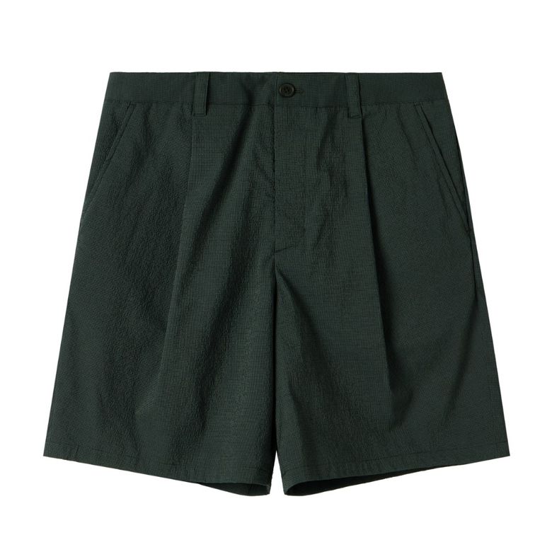 TWO-TONE SEERSUCKER SHORT - BROWN (P252MHP486)