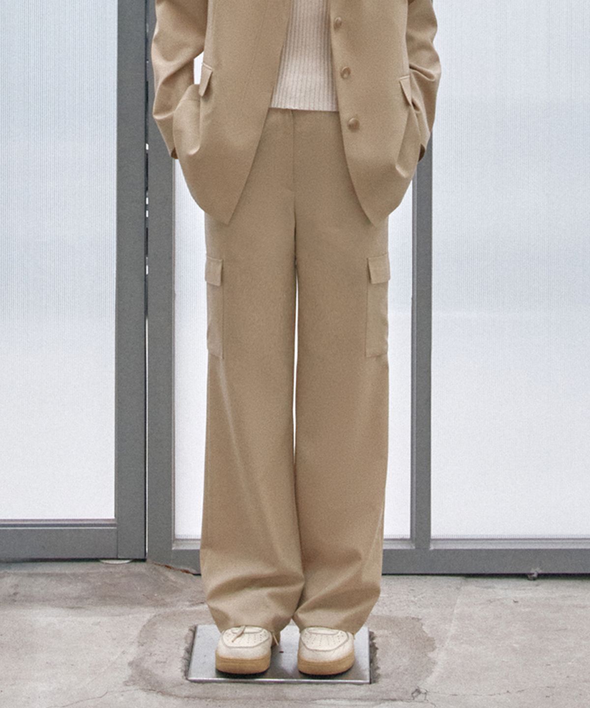 아바몰리(AVA MOLLI) CARGO WIDE BANDING PT (BUTTER)