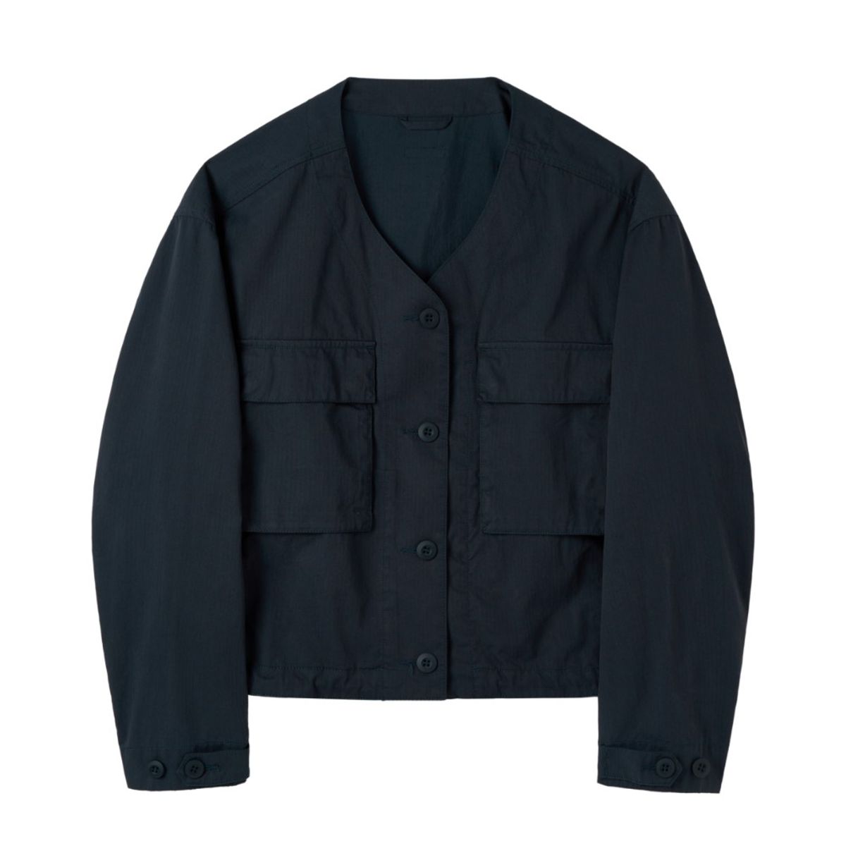 브롬톤 런던(BROMPTON LONDON) W BRITISH CAMPER NECKLESS JUMPER - NAVY (P252WJK481)