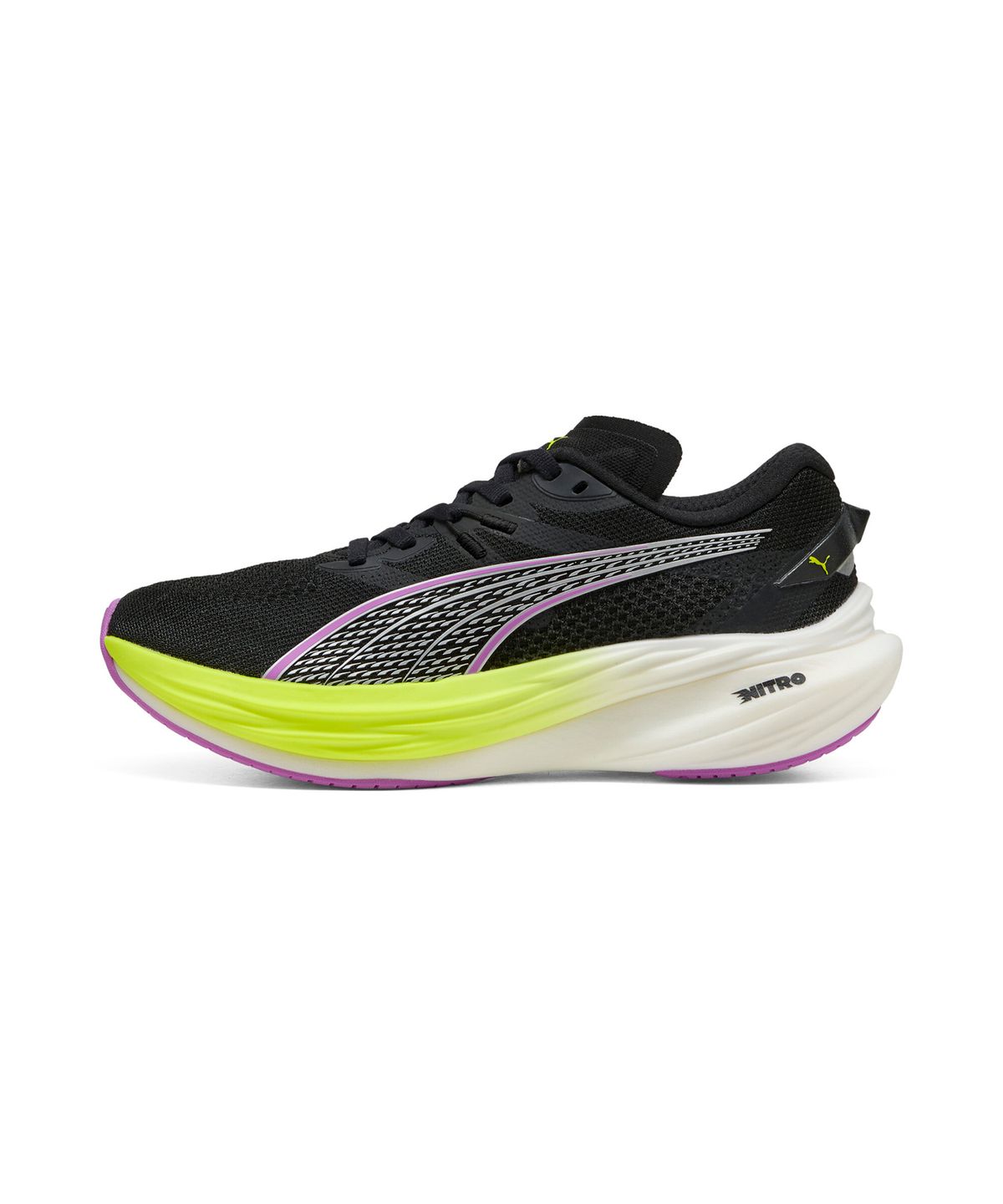 푸마(PUMA) 디비에이트 나이트로 3 우먼스 -블랙:옐로우:퓨어마젠타 / 309708-13