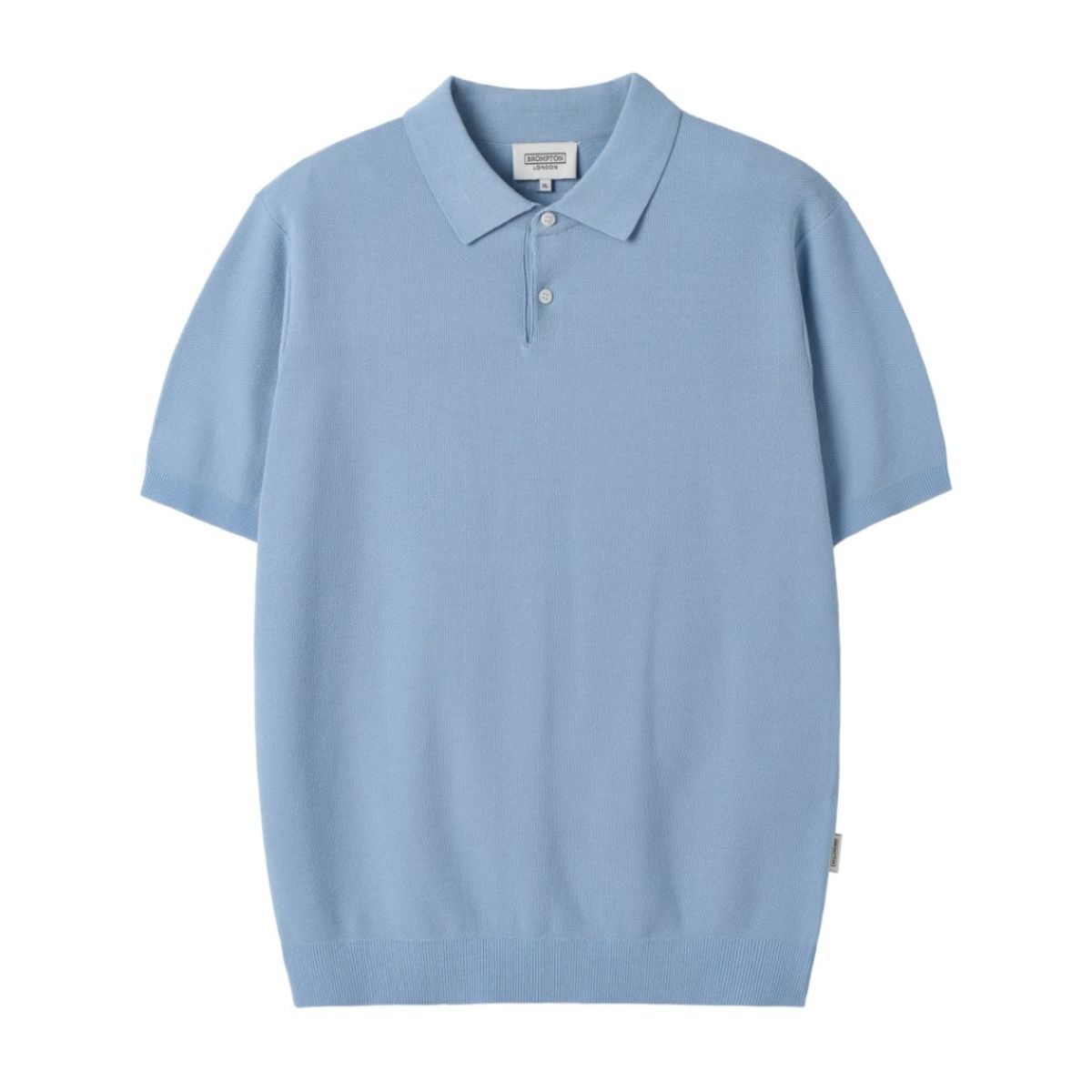 브롬톤 런던(BROMPTON LONDON) COLLAR BUTTON SWEATER - BLUE (P252MKT430)