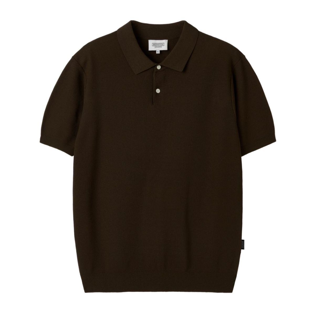 브롬톤 런던(BROMPTON LONDON) COLLAR BUTTON SWEATER - BROWN (P252MKT430)