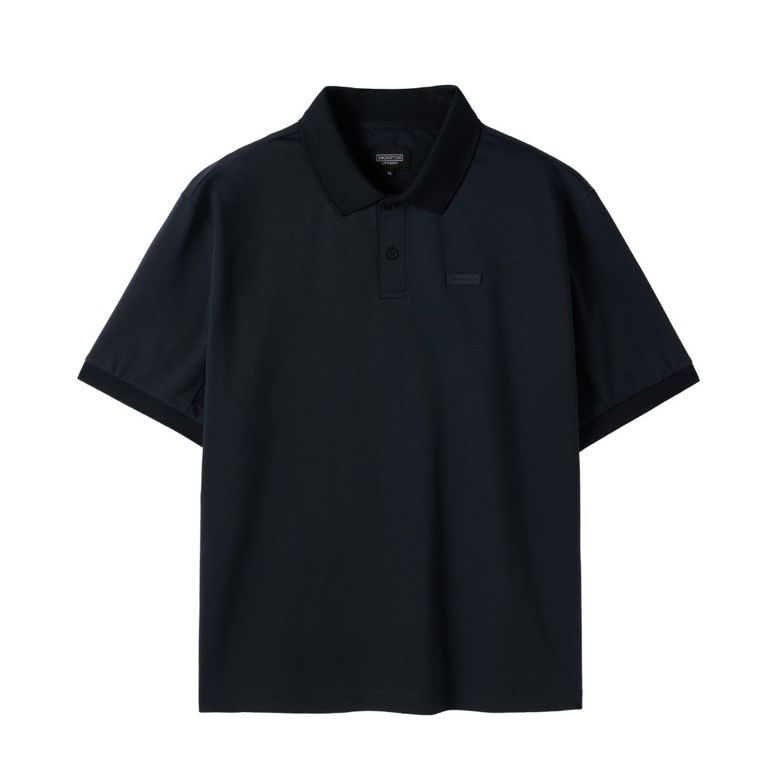SUPIMA COLLAR T-SHIRT - BLACK (P252MPL130)