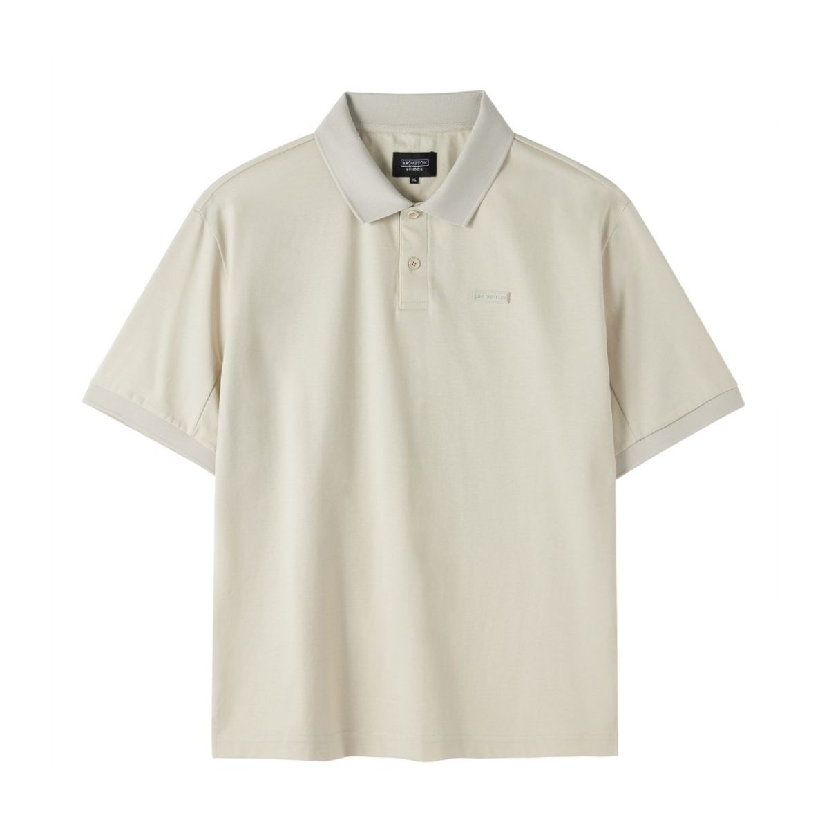 브롬톤 런던(BROMPTON LONDON) SUPIMA COLLAR T-SHIRT - L/GREY (P252MPL130)