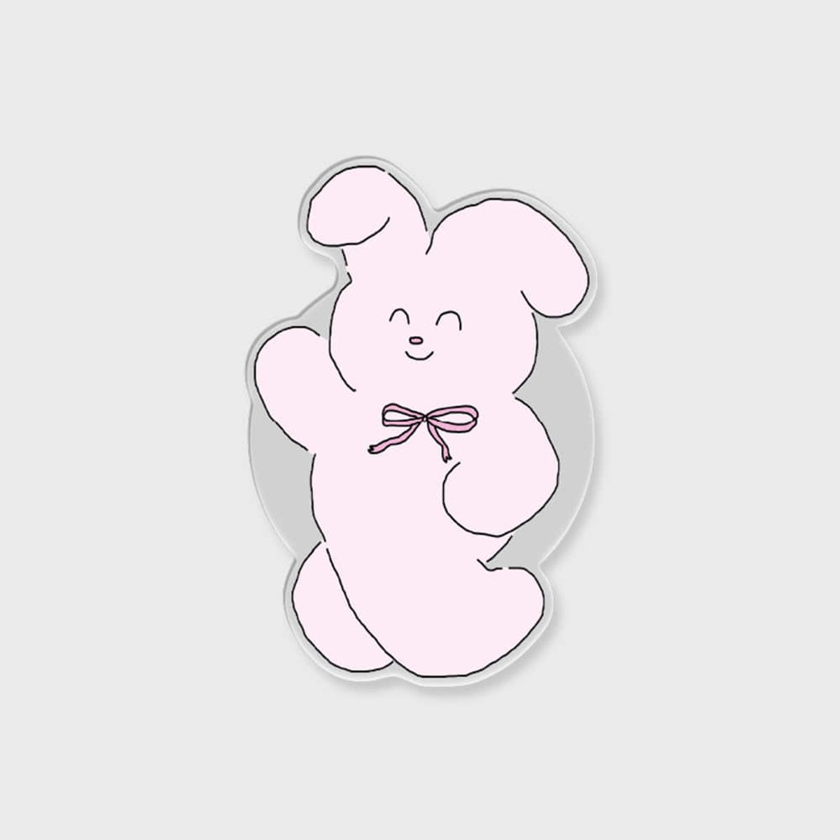 더나인몰(THE NINEMALL) [아크릴스마트톡] smile ribbon windy