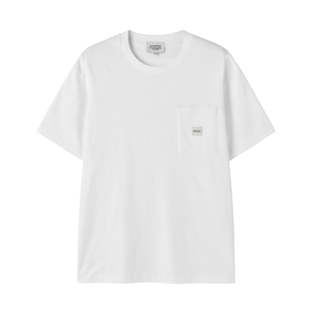 브롬톤 런던(BROMPTON LONDON) BASIC HALF SLEEVE T-SHIRT - WHITE (P252UTS431)