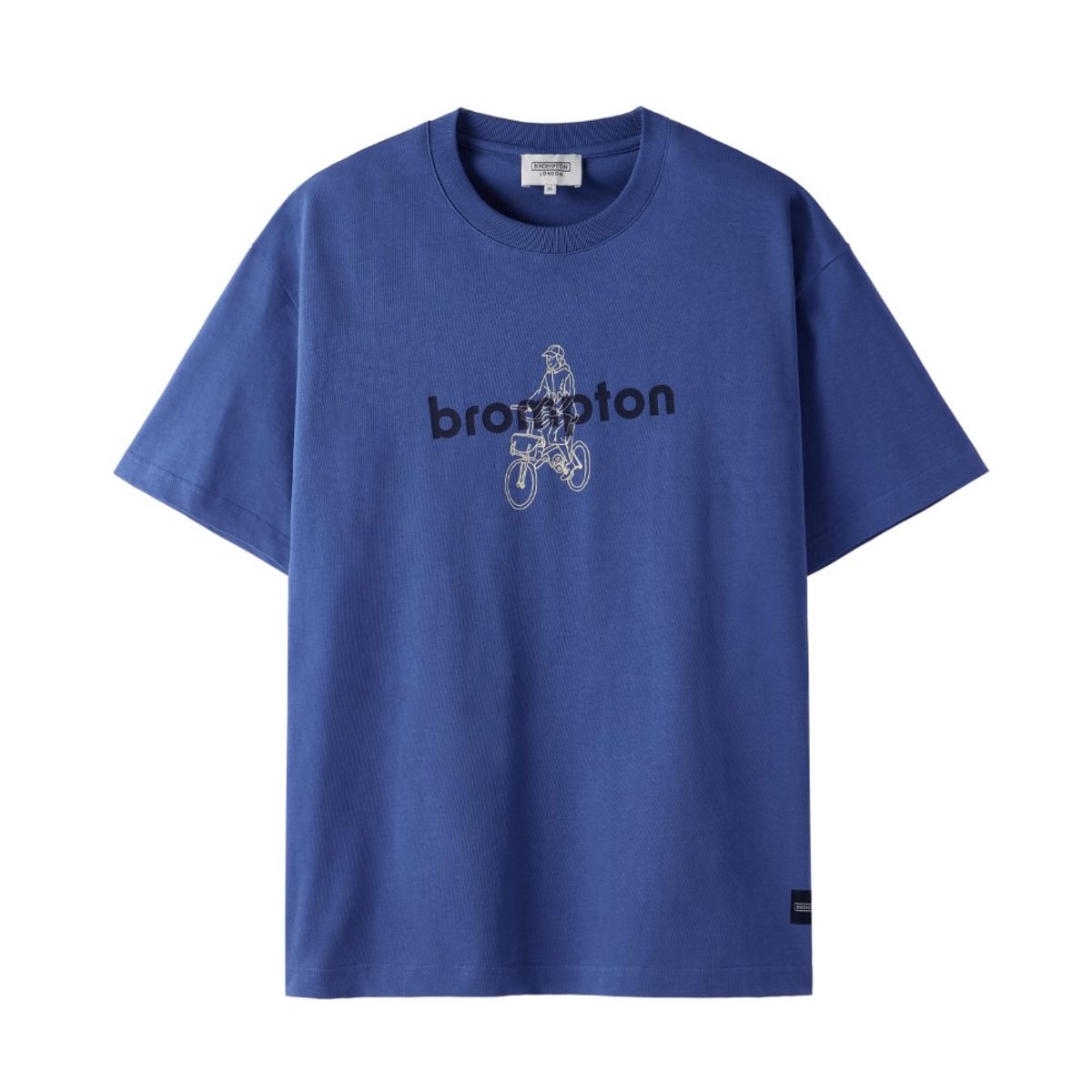 브롬톤 런던(BROMPTON LONDON) BROMPTON RIDER GRAPHIC T-SHIRT - BLUE (P252UTS436)