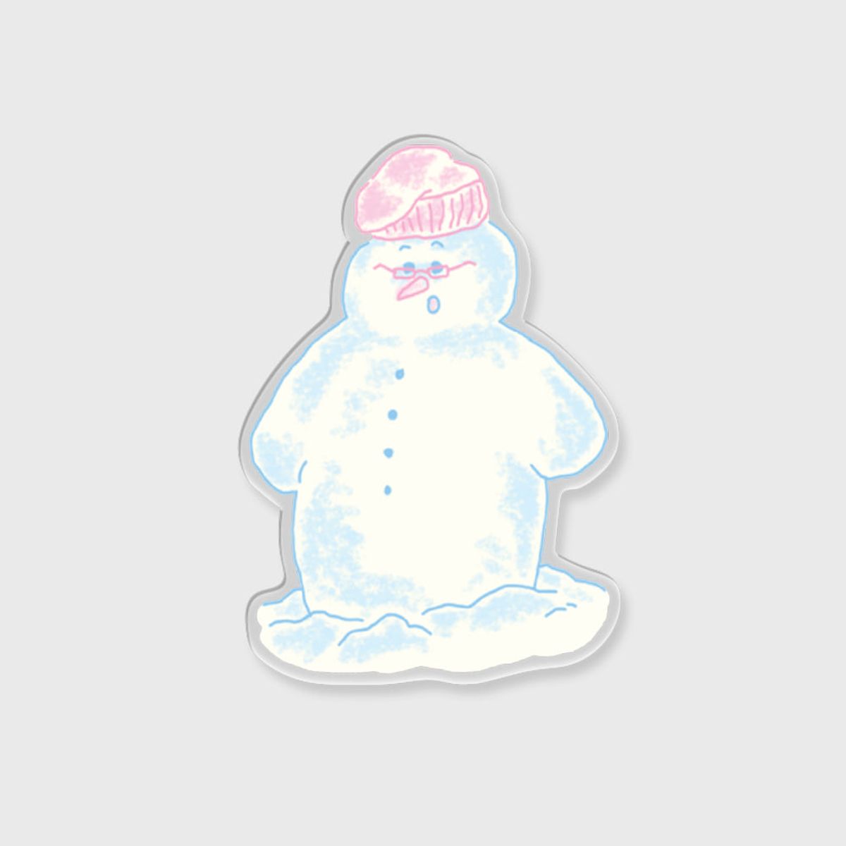 더나인몰(THE NINEMALL) [아크릴스마트톡] glasses snowman